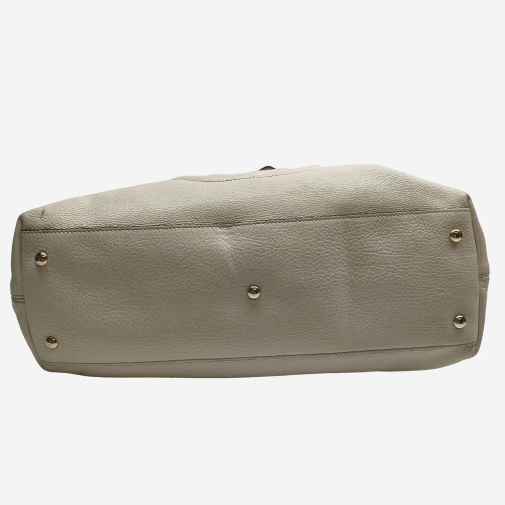 Gucci Cream Pebbled Calfskin Soho Shoulder Bag - Picture 6 of 11